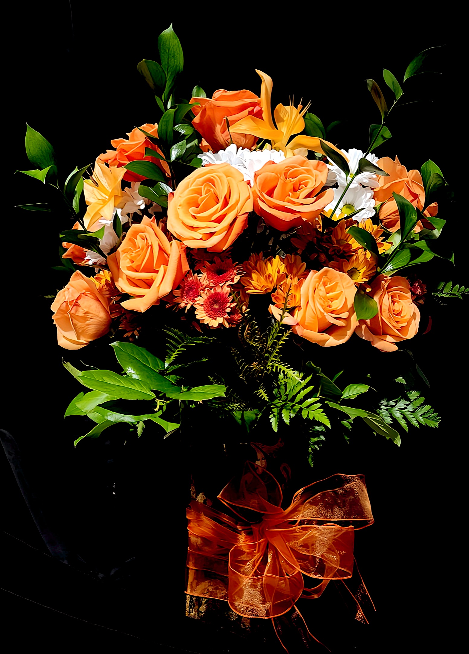 Orange Sunshine Vase