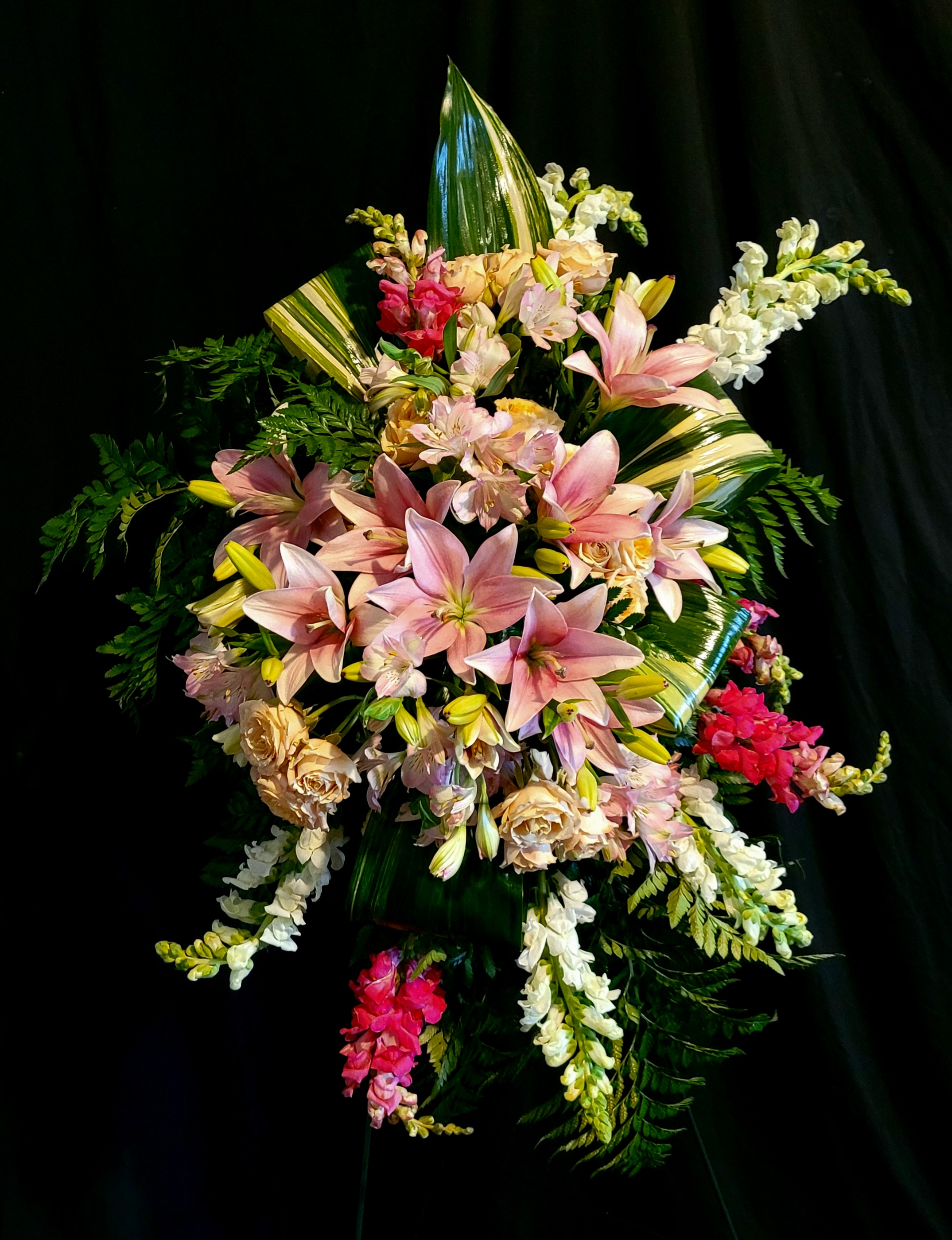 Pink Lily Standing Spray