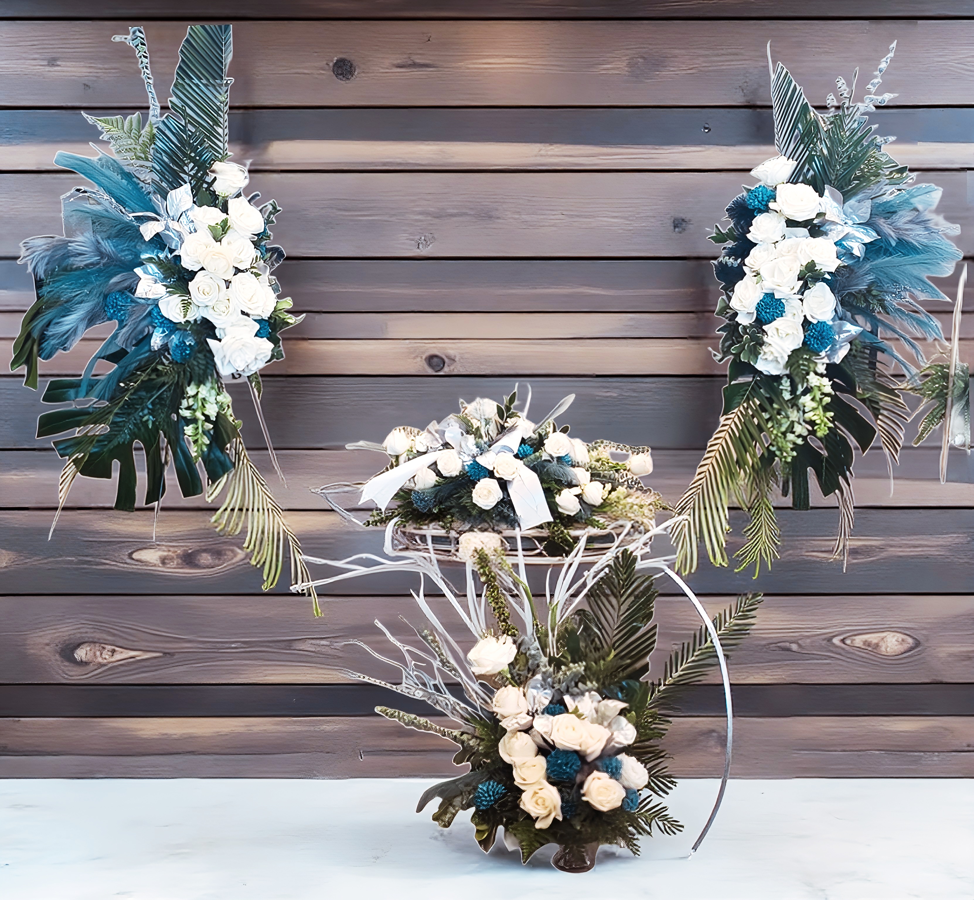 Luxury floral arch display by 1341 Floral Designs