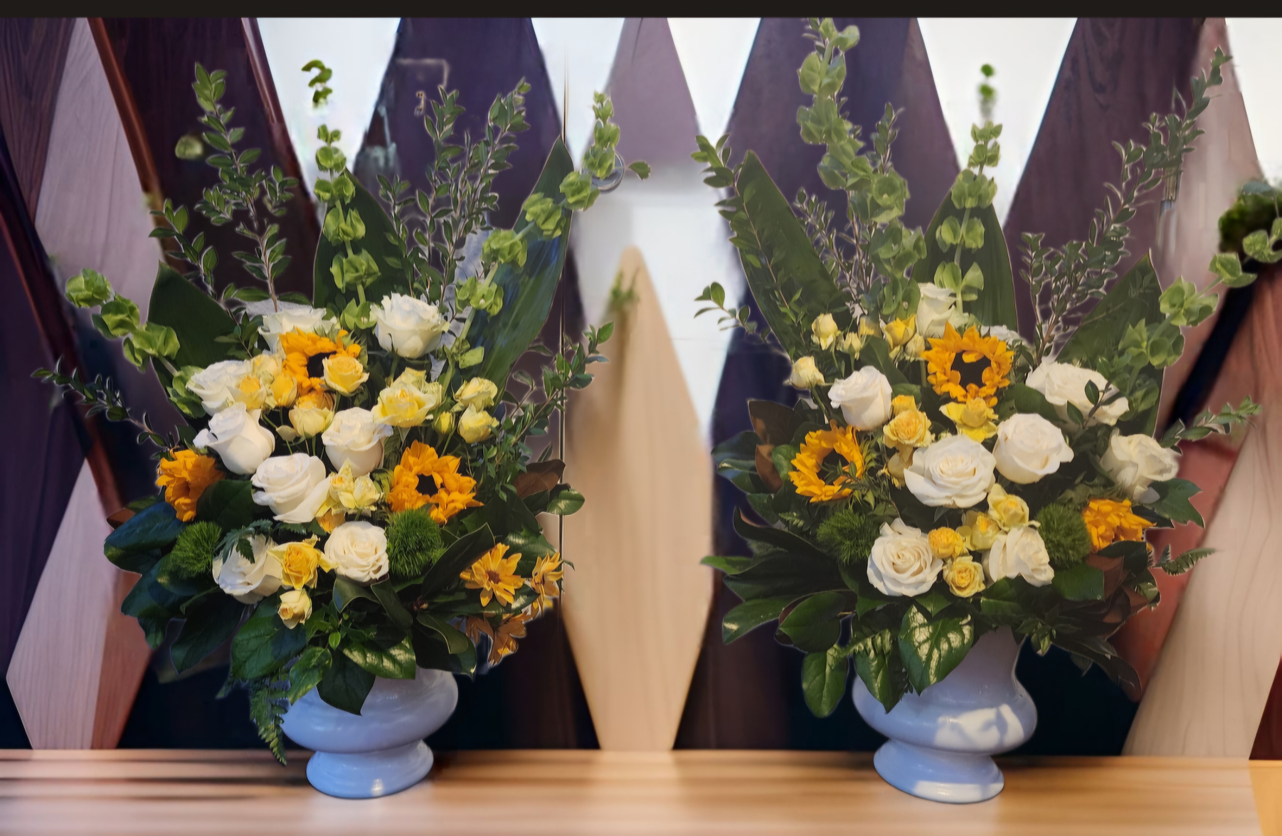 Sunflower Twin Vases