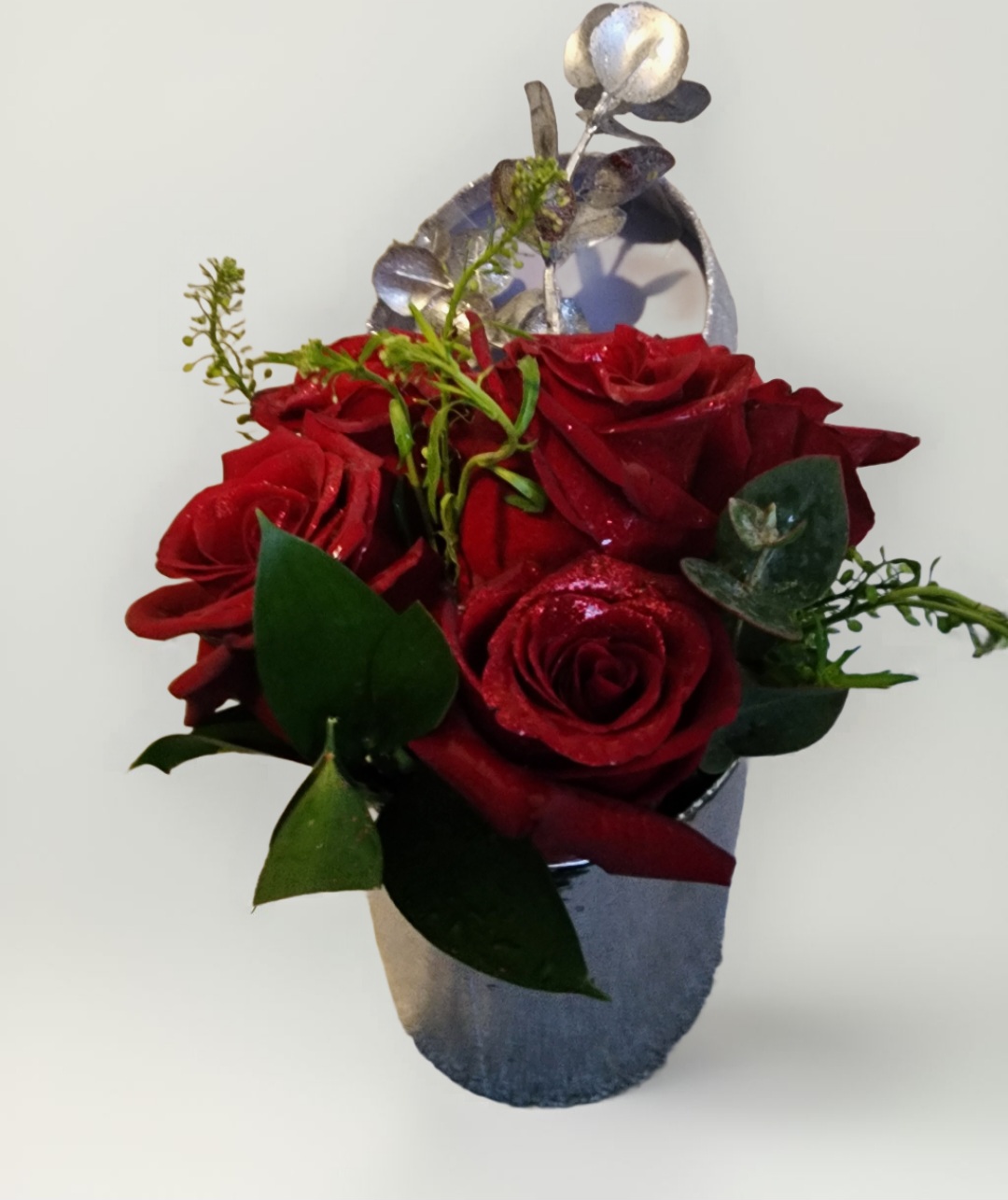 Glitter Rose Mini Arrangement